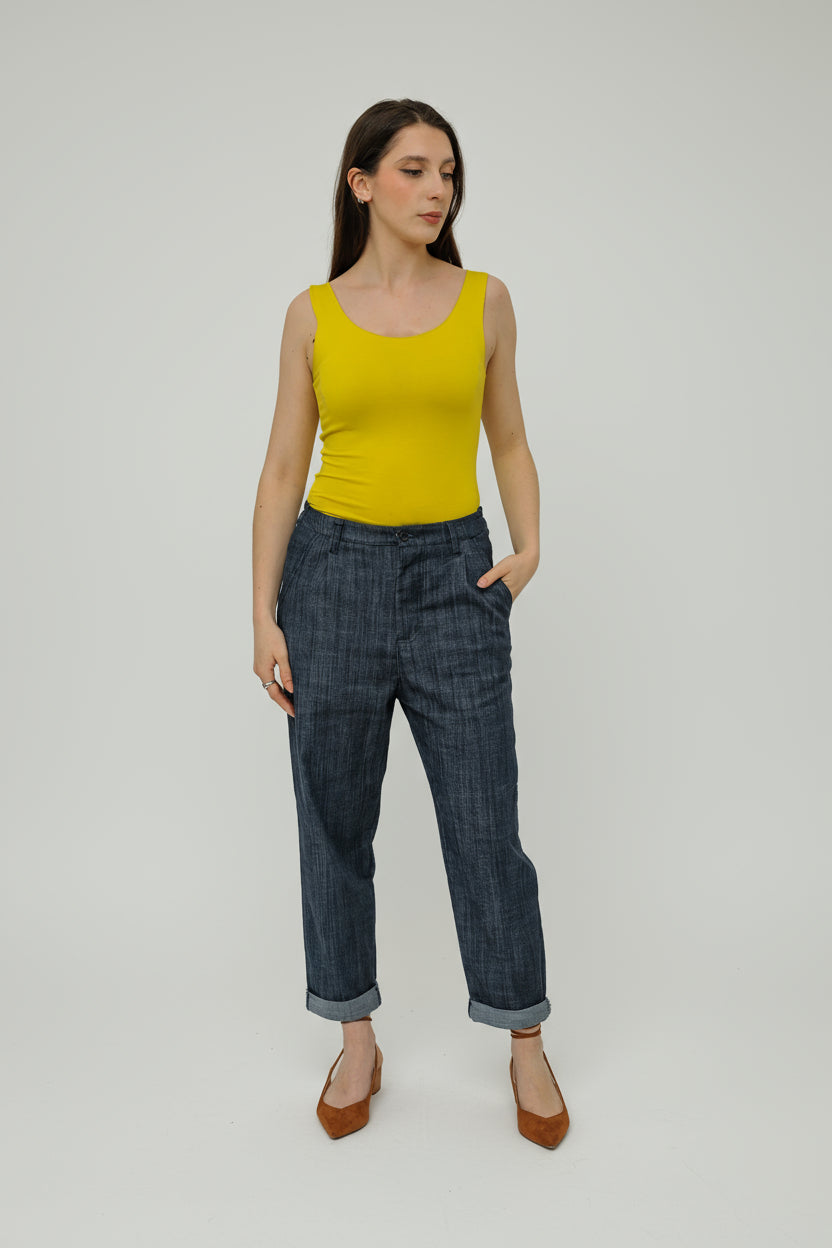 Pantalone Tapered Fiammato