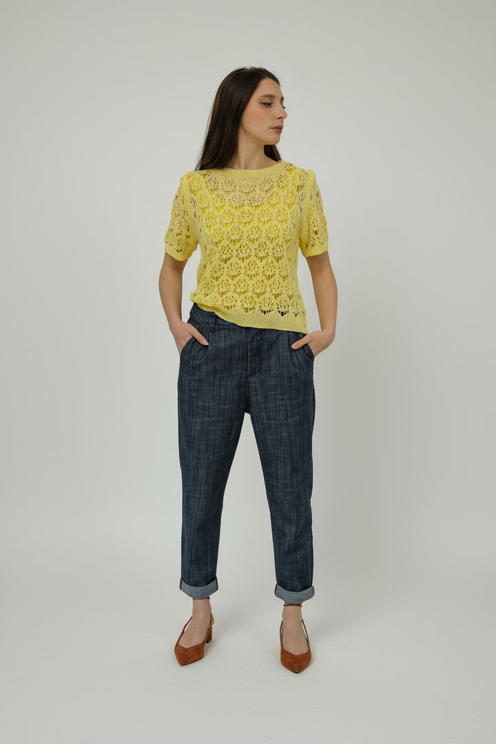 Pantalone Tapered Fiammato