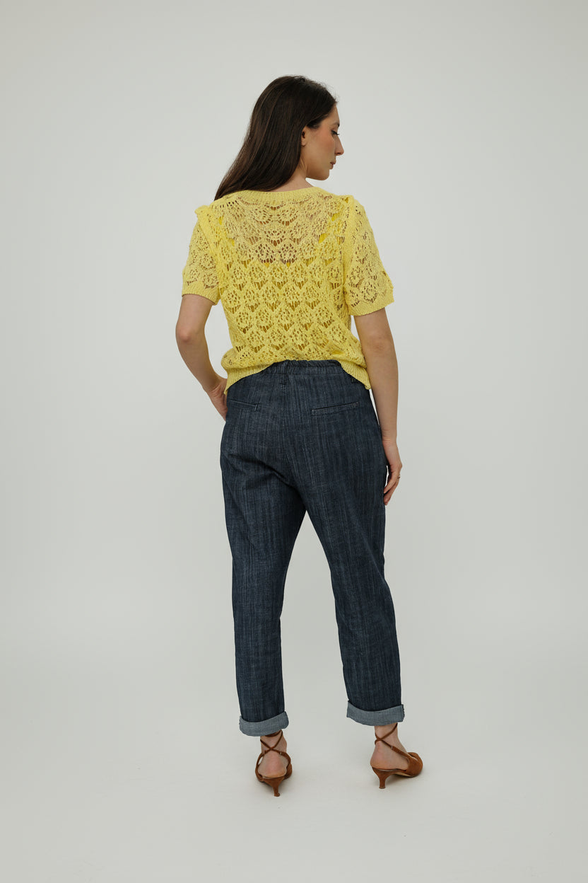 Pantalone Tapered Fiammato