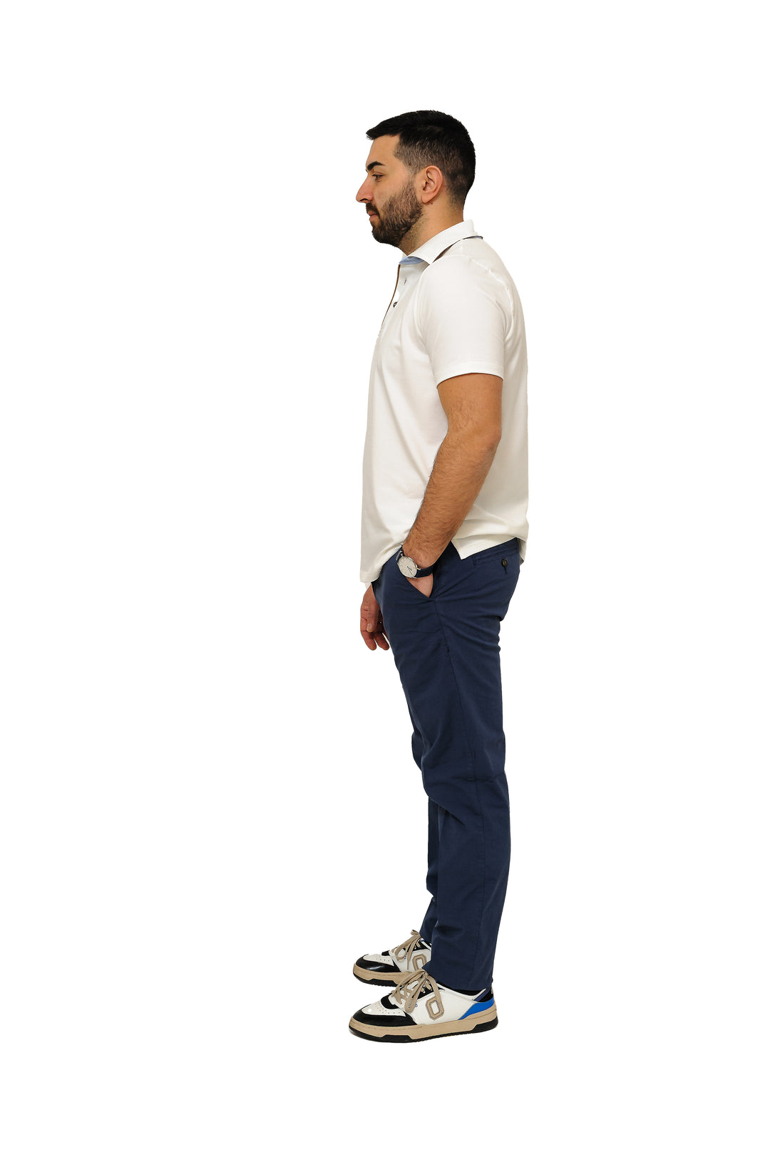 Pantalone slim fit tasca a filetto