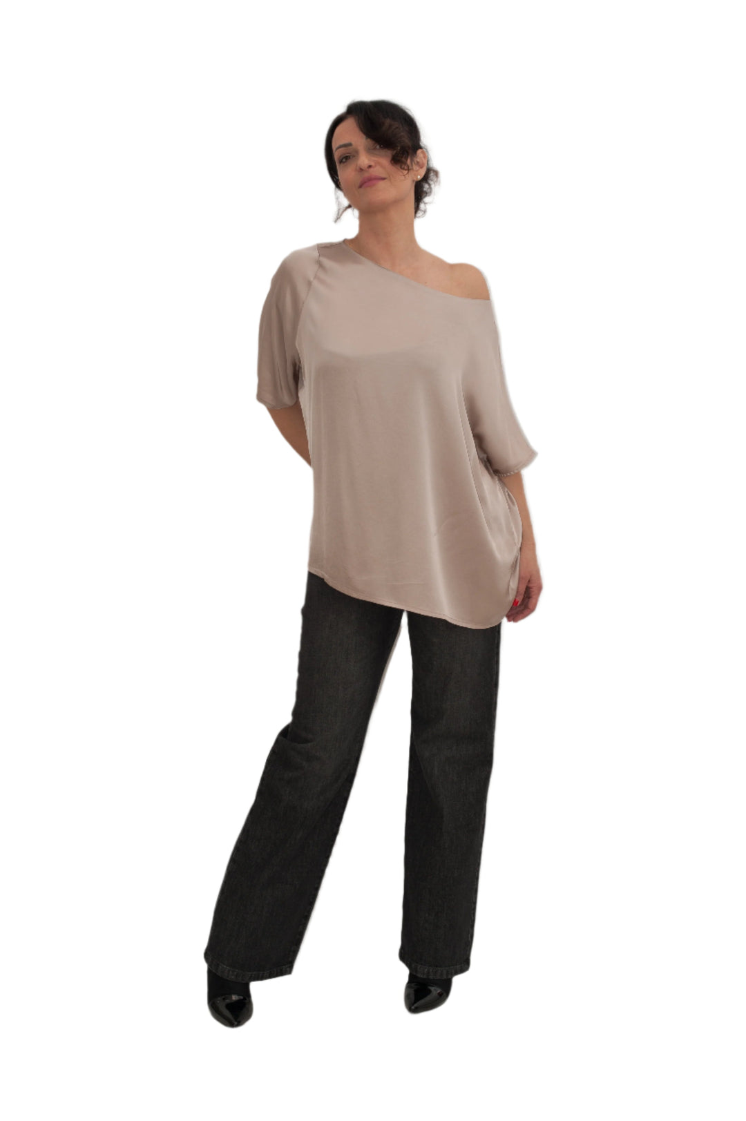 Blusa Fluida Monospalla