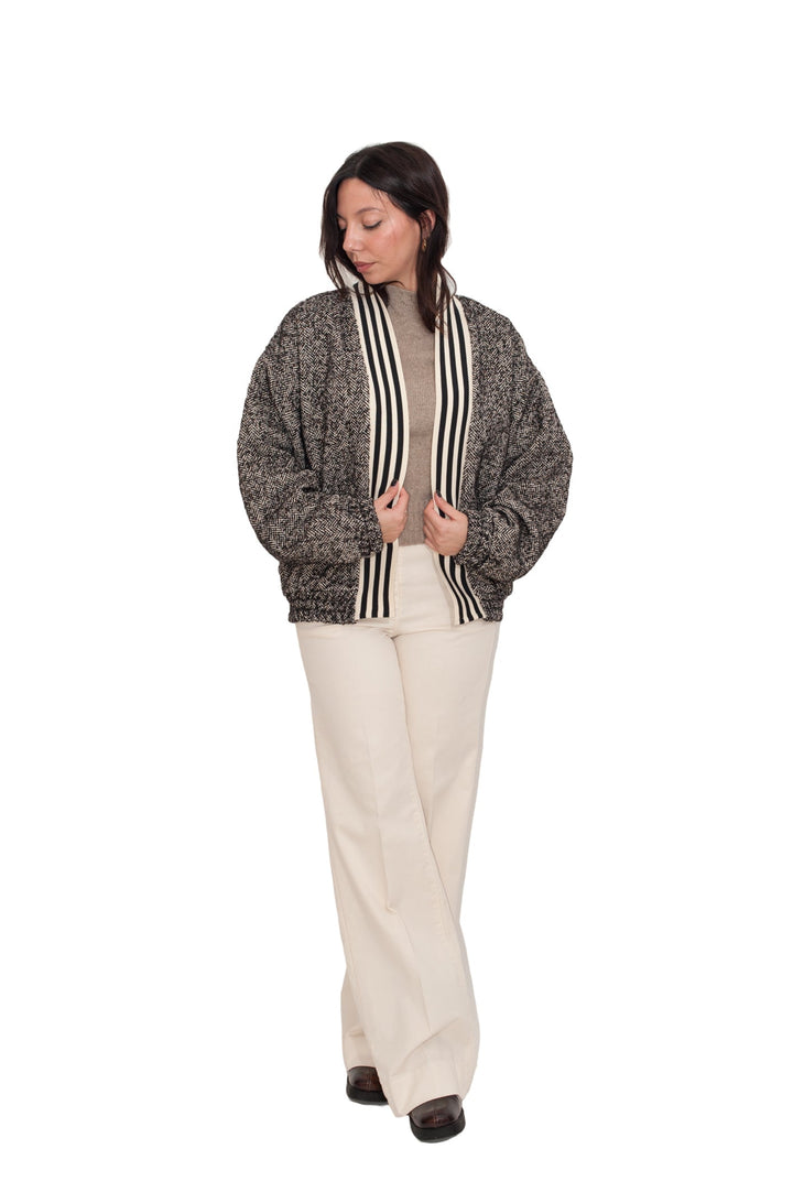 Bomber Aperto Over Spinato