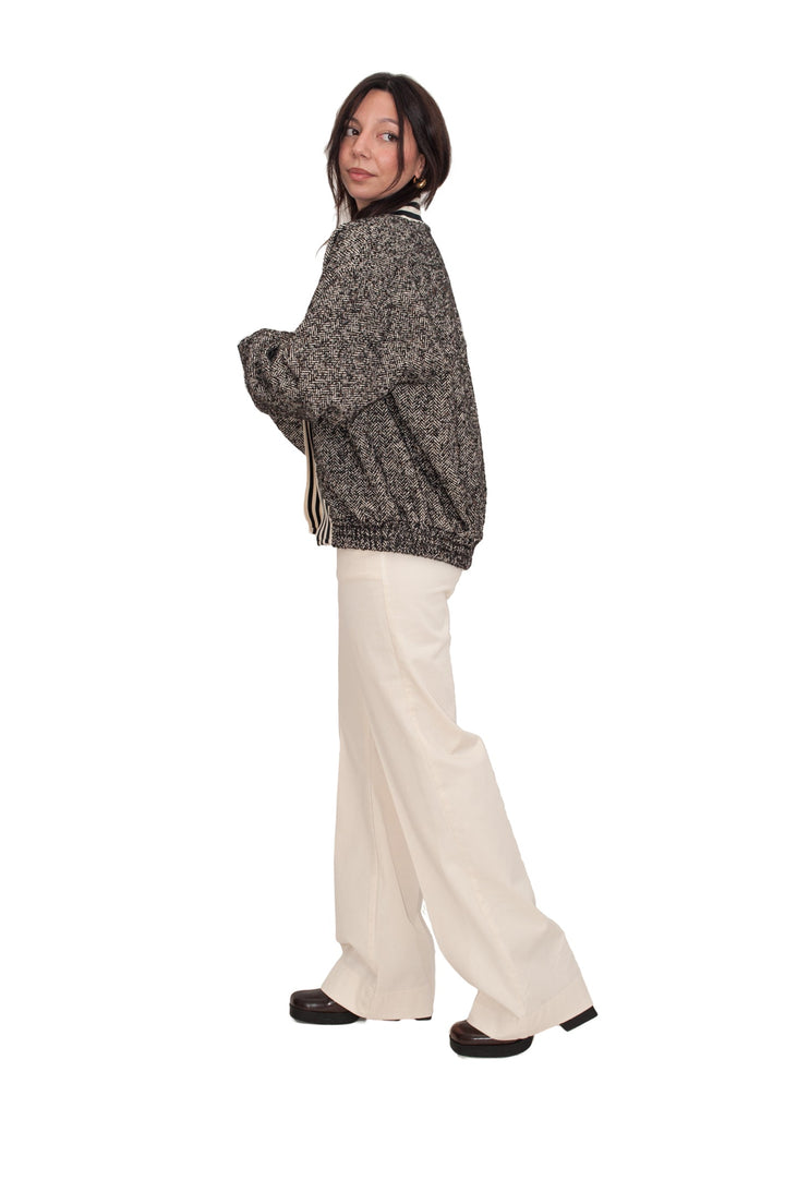 Bomber Aperto Over Spinato