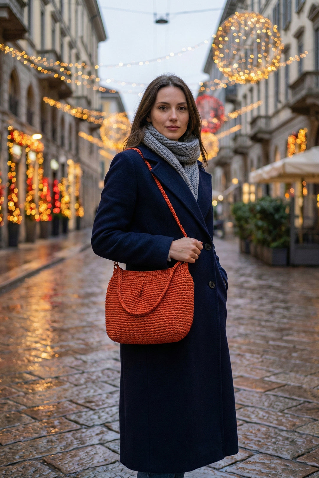 Borsa uncinetto "Coral"