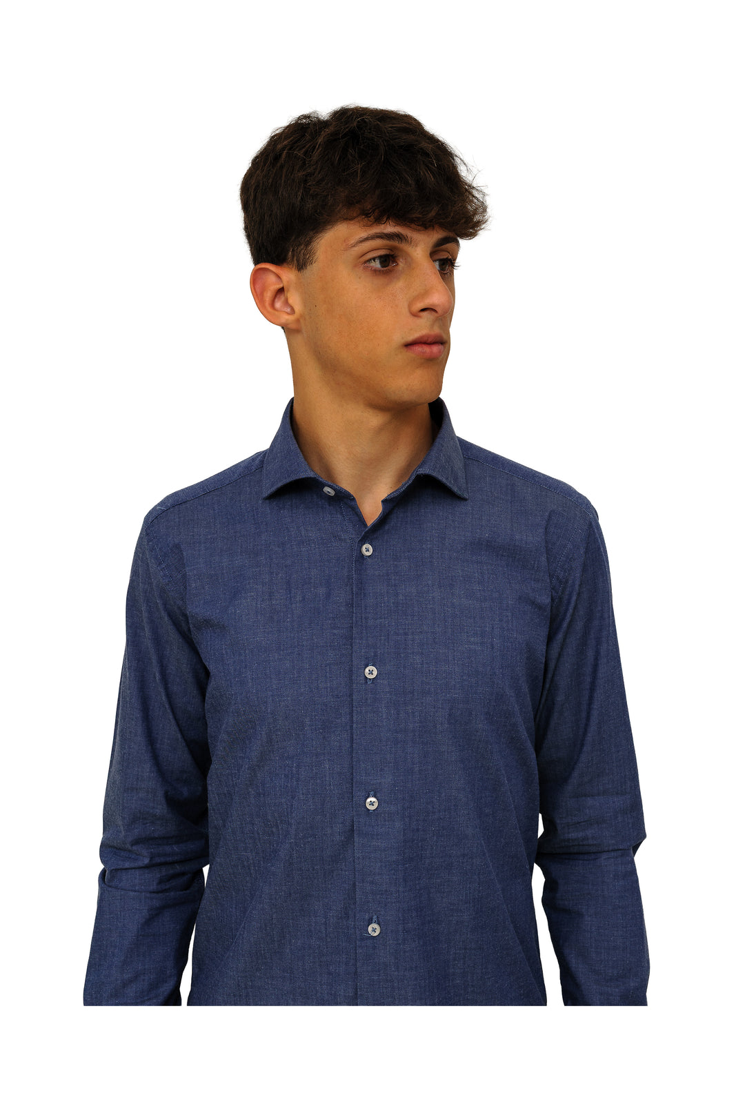 Camicia cotone effetto fiammato