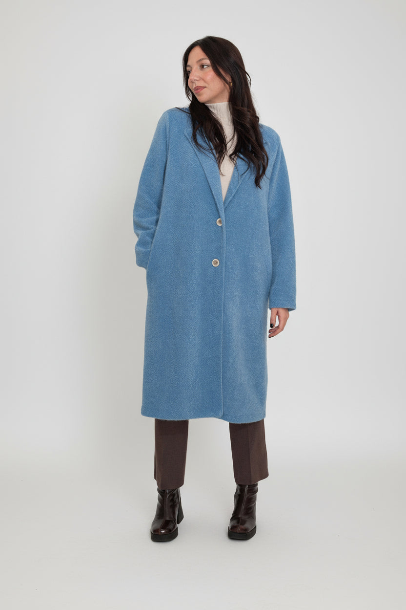 Cappotto ciniglia polvere