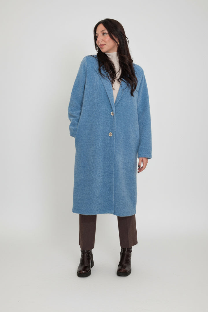 Cappotto ciniglia polvere