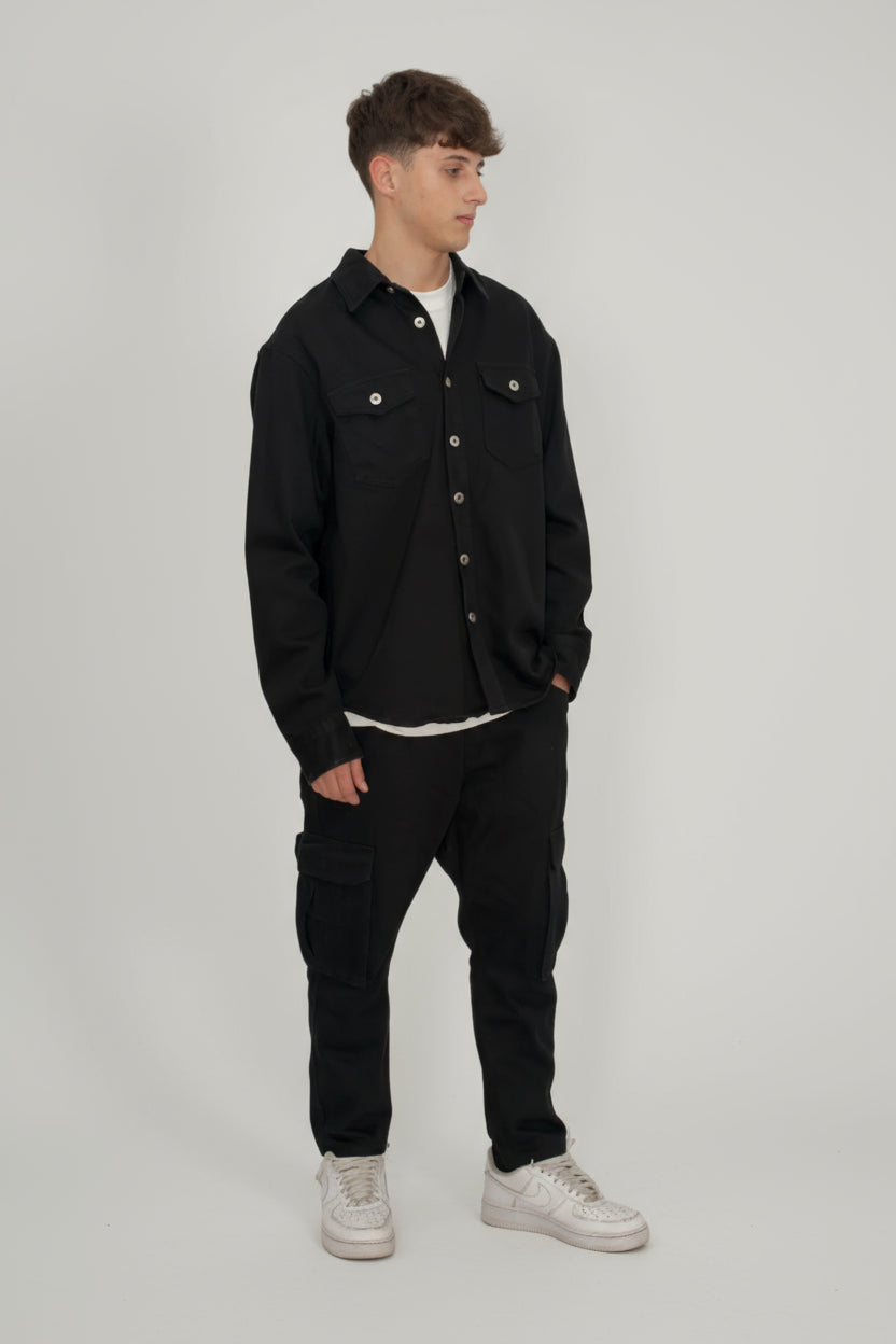 completo jeans cargo