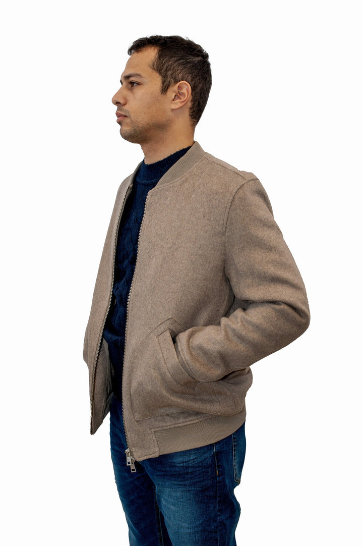 Bomber Sartoriale in Panno di Misto Lana