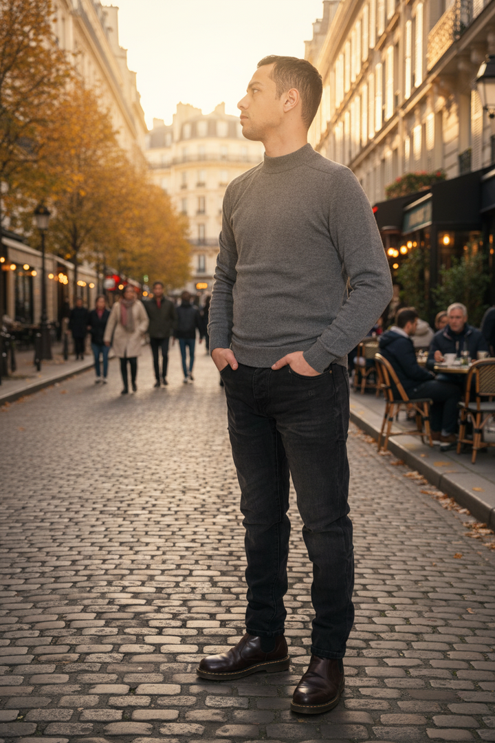 Jeans slim cropped nero