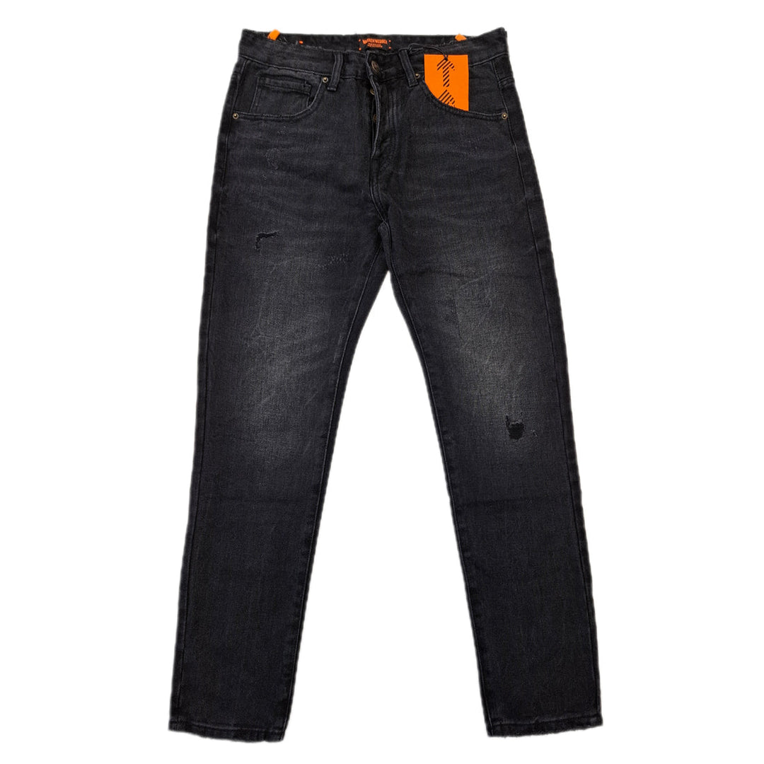 Jeans slim cropped nero