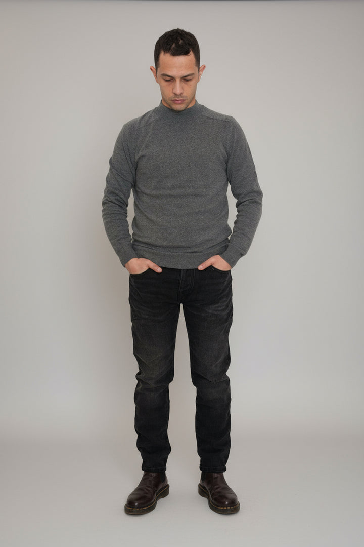 Jeans slim cropped nero