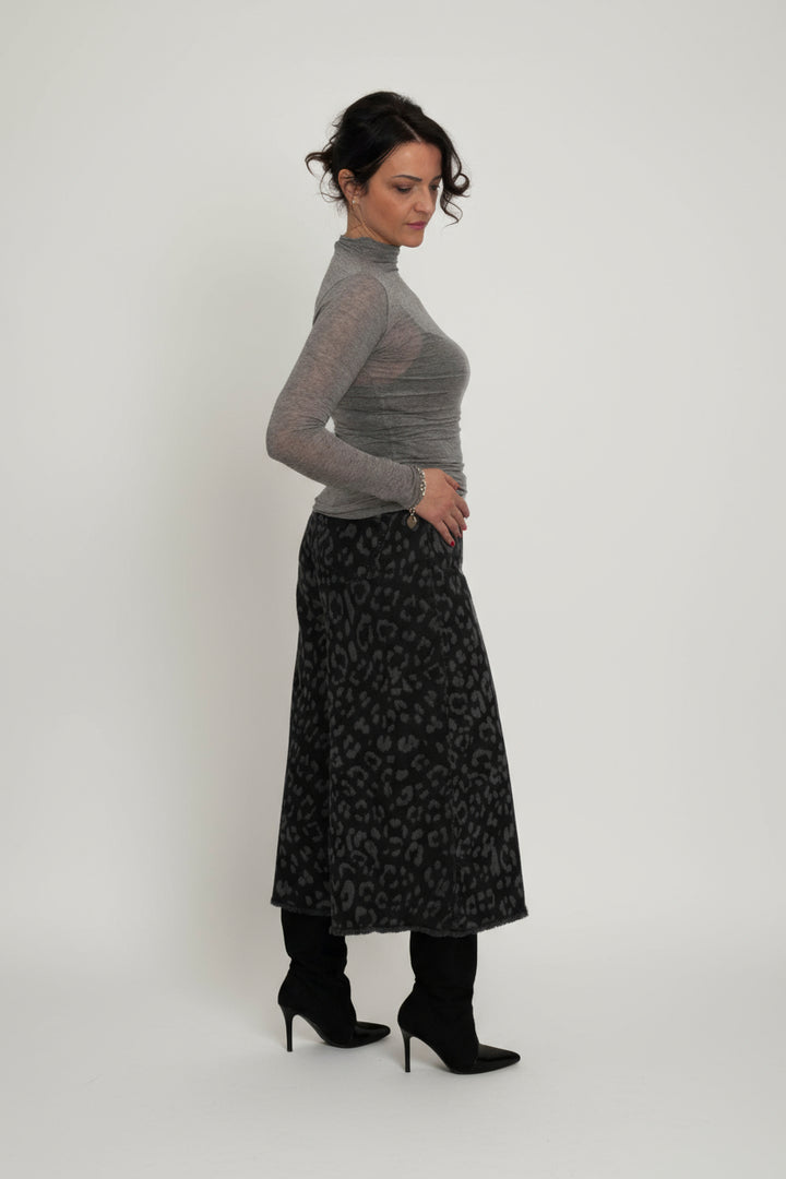 Maglia collo alto misto cashmere