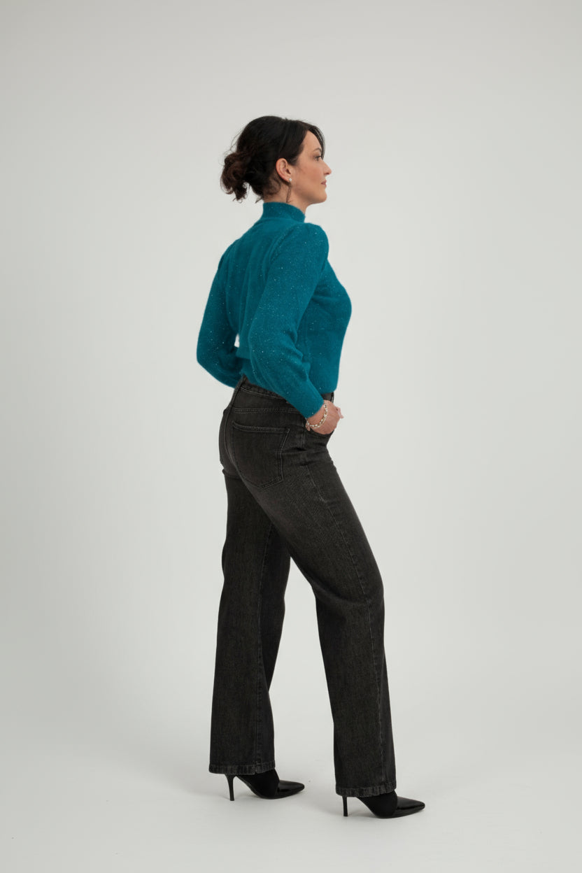 Maglia fluffy con Lurex