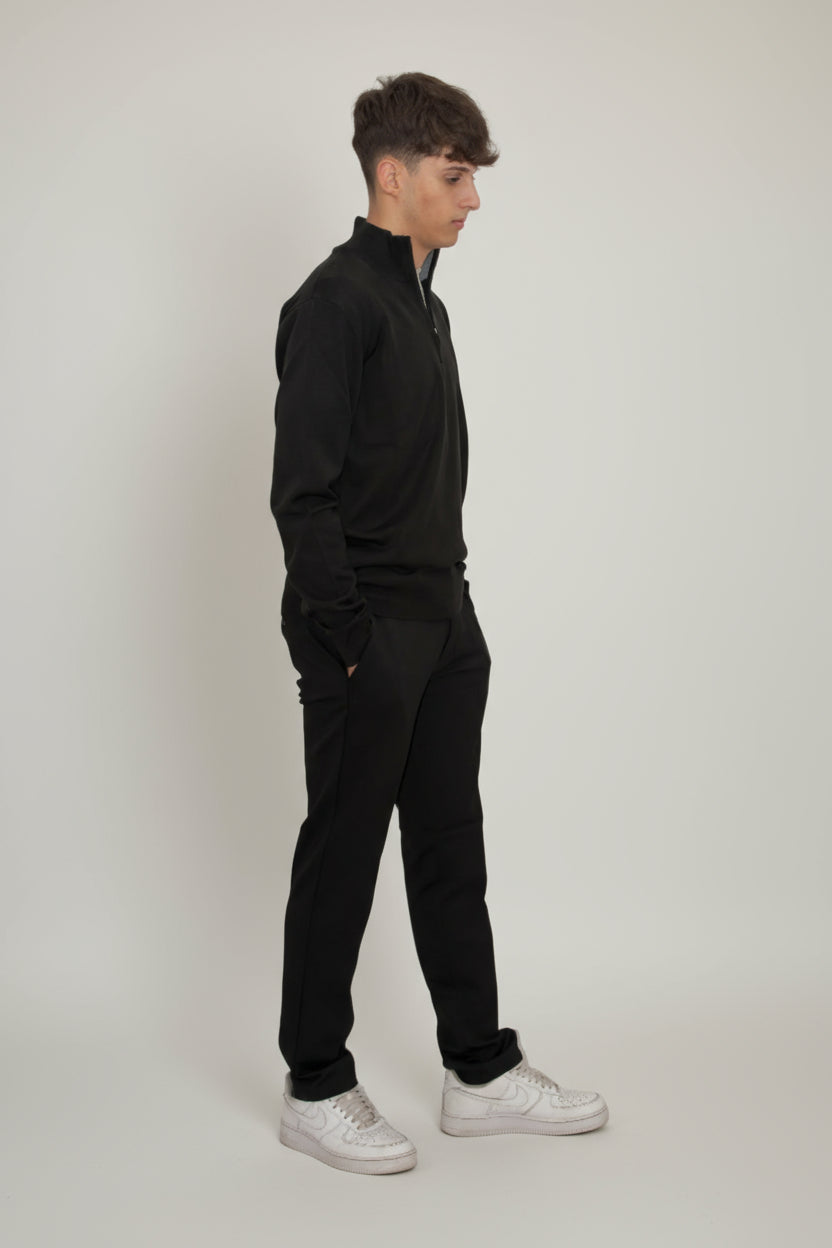 Maglia lupetto con zip