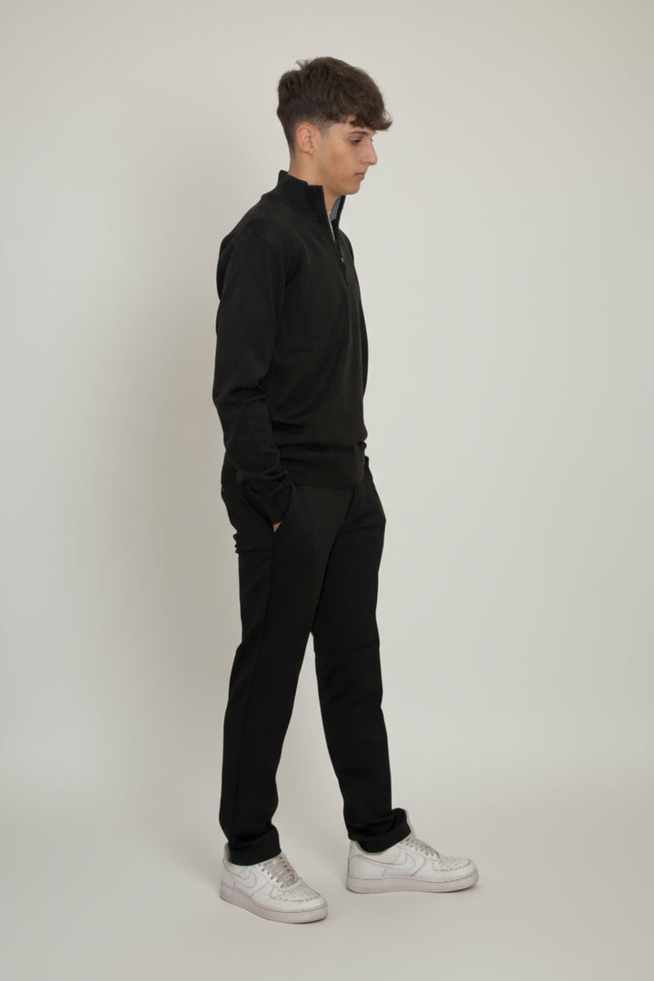 Maglia lupetto con zip