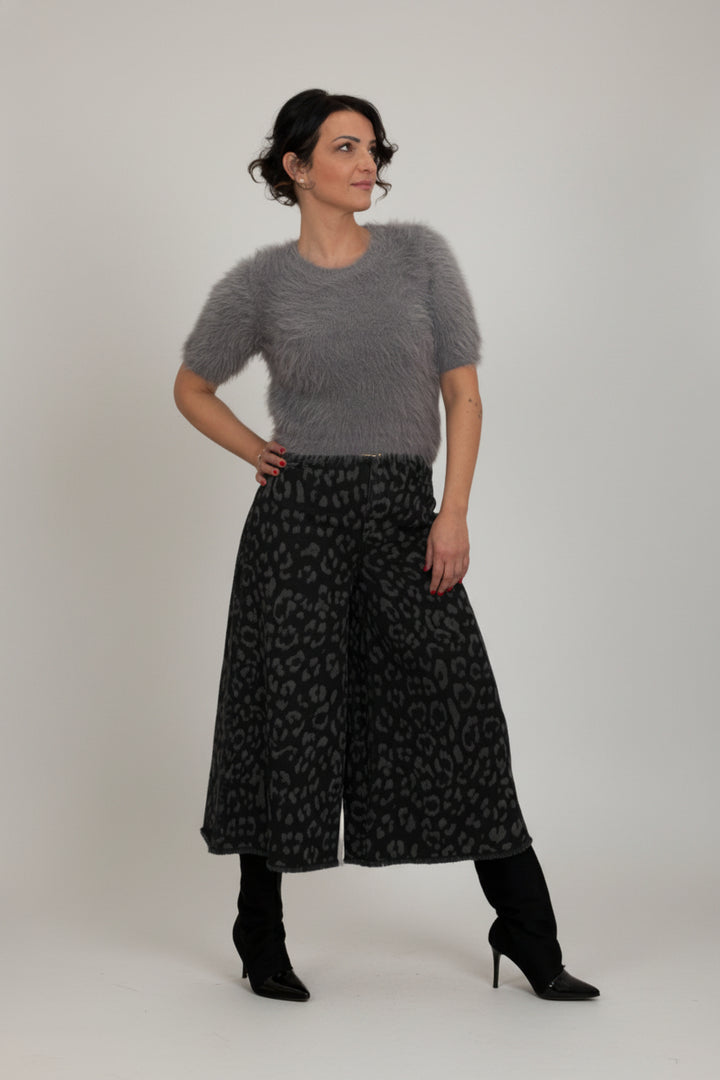 Maglia manica corta fluffy