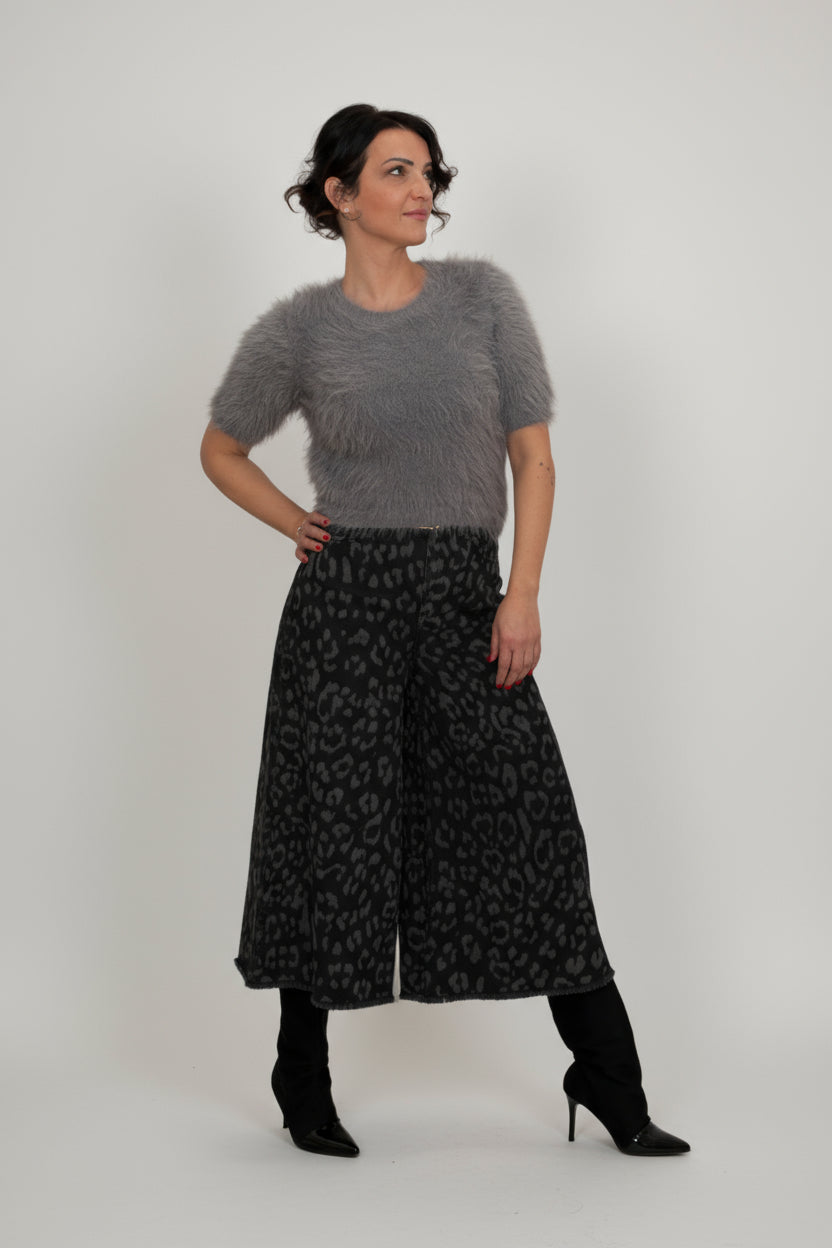 Maglia manica corta fluffy