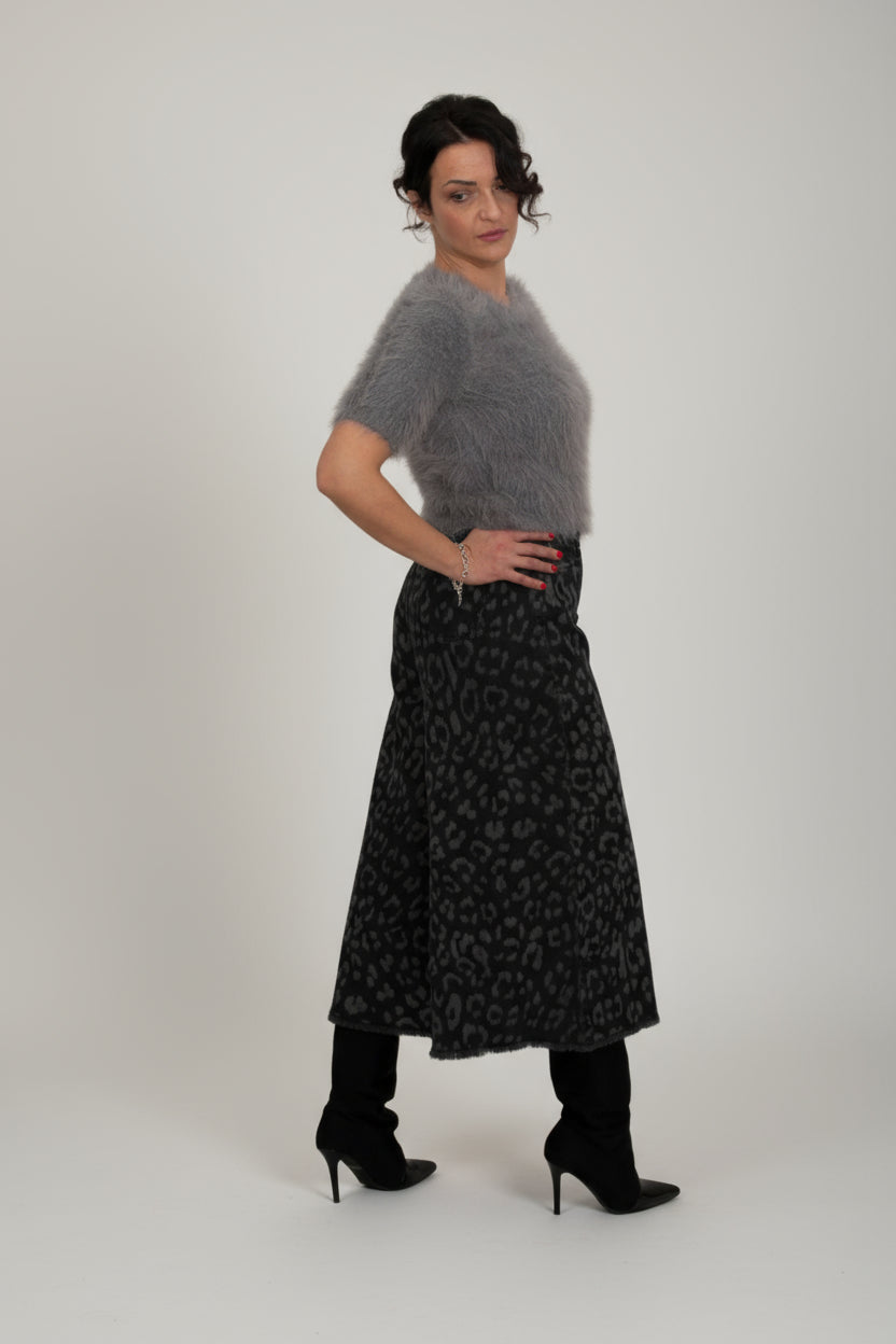 Maglia manica corta fluffy