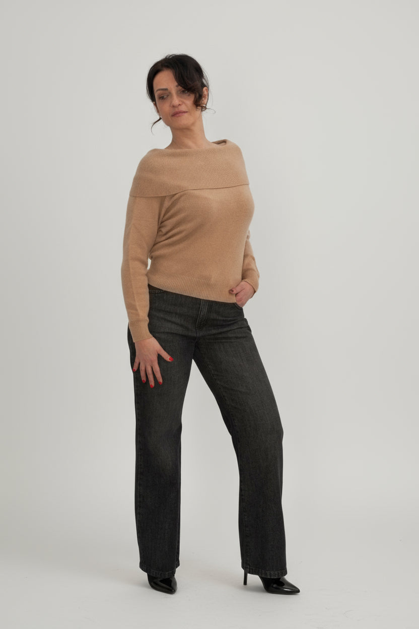 Maglia scollo barchetta