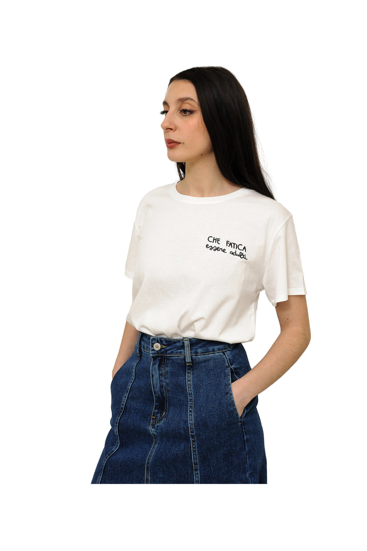 T Shirt "CHE FATICA essere adulti"