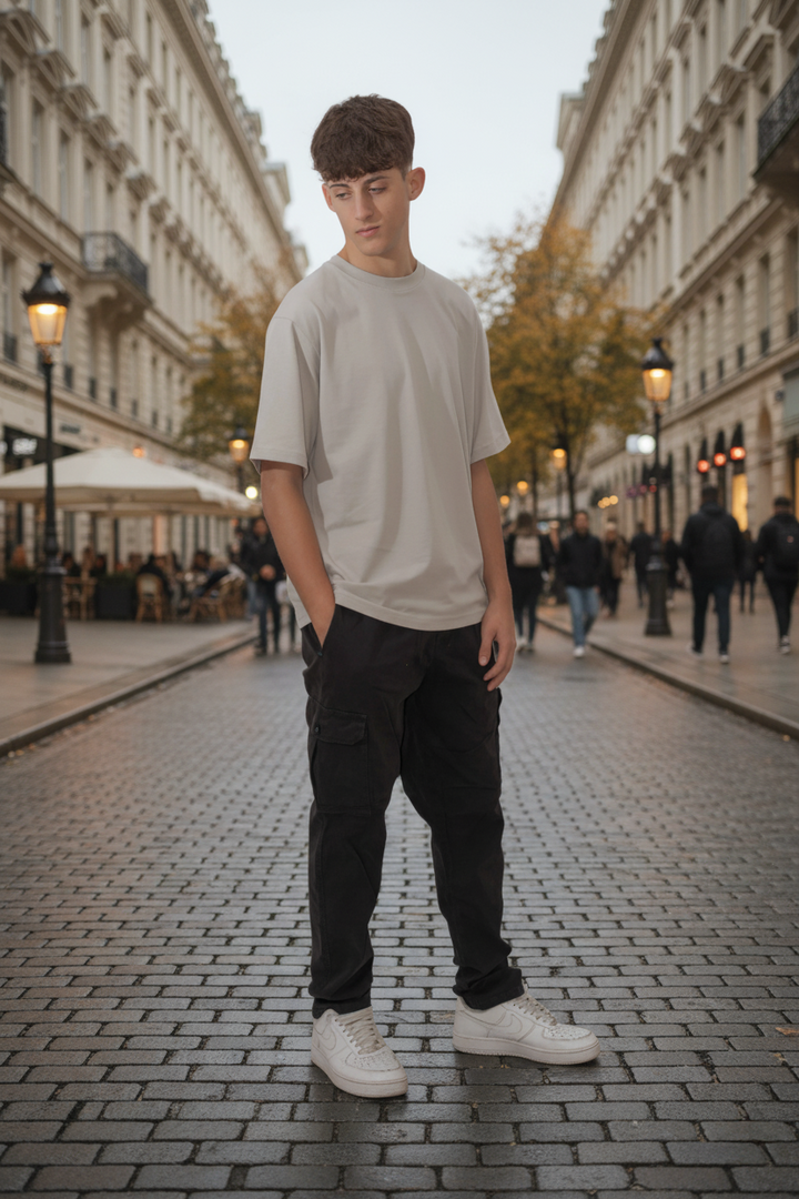 Pantalone Cargo Nero