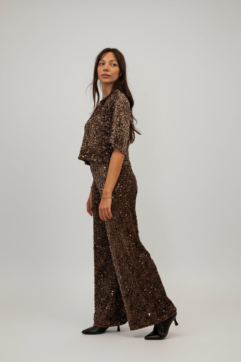 Pantalone Palazzo Paillettes