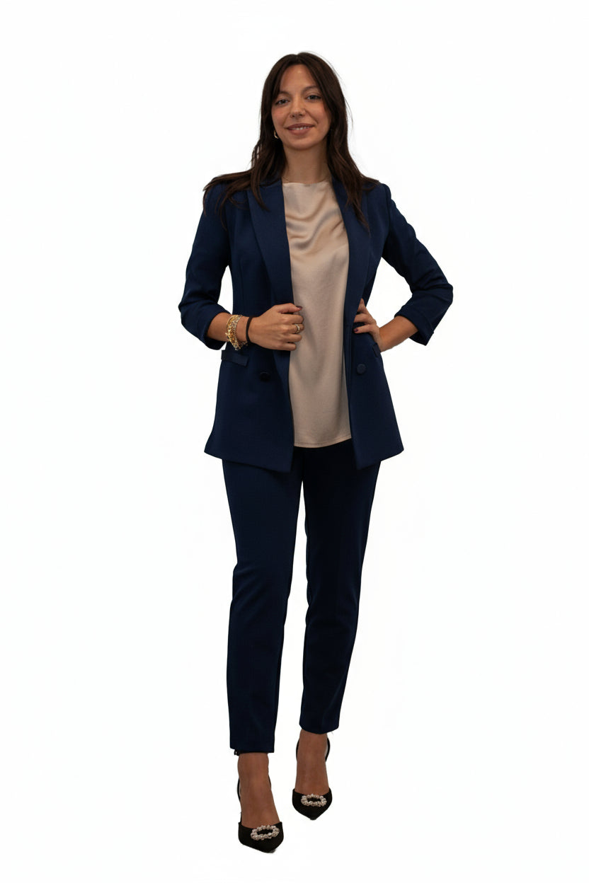 Blazer Doppiopetto Raso