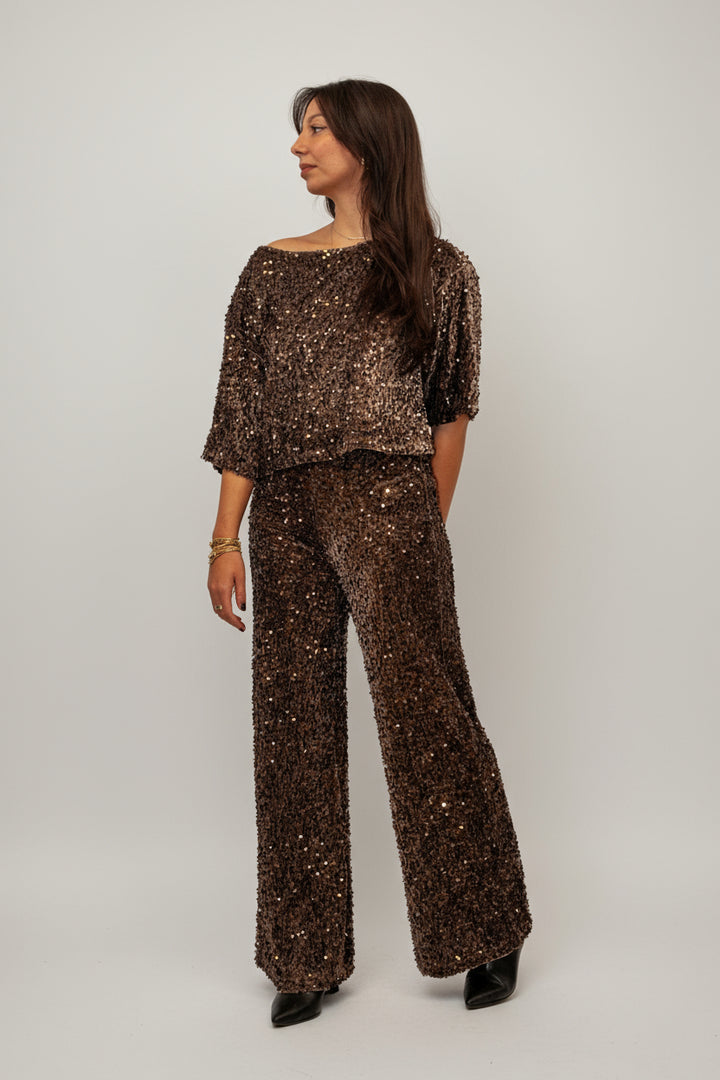 Pantalone Palazzo Paillettes